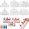 Edge Collections -White-Customizable New Year Party Crowns for Kids-30 set